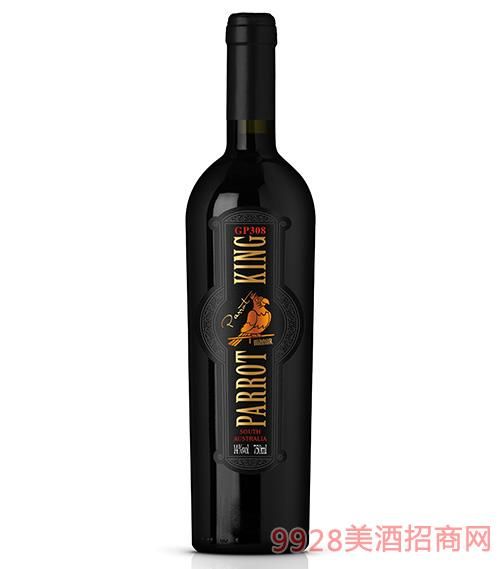 2018鹦鹉王庄园南澳嘉本纳美乐干红葡萄酒14度750ml
