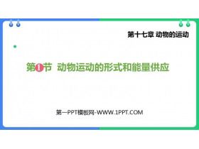 《动物运动的形式和能量供应》PPT免费下载
