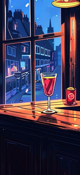 鸡尾酒吧的夜晚