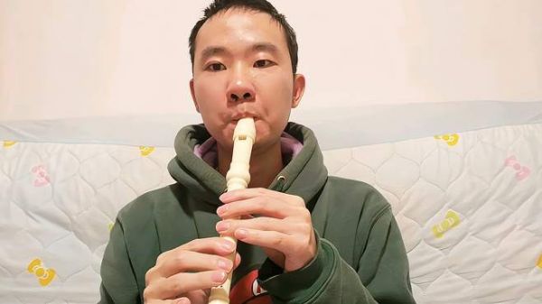 竖笛演奏FC游戏《猪小弟》第二关背景音乐,动听旋律