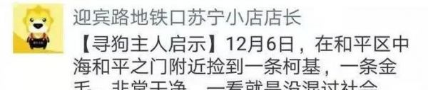 暖心！八小时的爱心接力，苏宁小店助萌宠回家！
