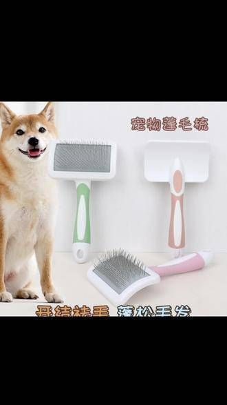 宠物梳子适用于泰迪比熊，蓬松毛发梳顺打结， 萌宠