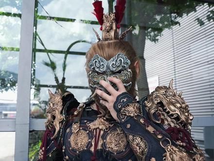 黑神话悟空出来了，我打到牛魔王了，你们呢？是不是虎先锋还没过？#黑悟空神话 #齐天大圣 #黑神话考据 #带着抖音逛漫展 #上海cj