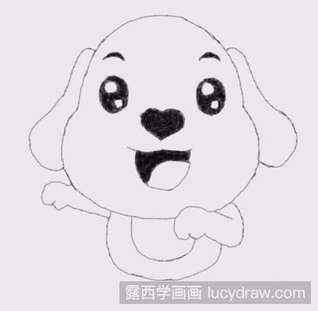 教你画奔跑的小狗