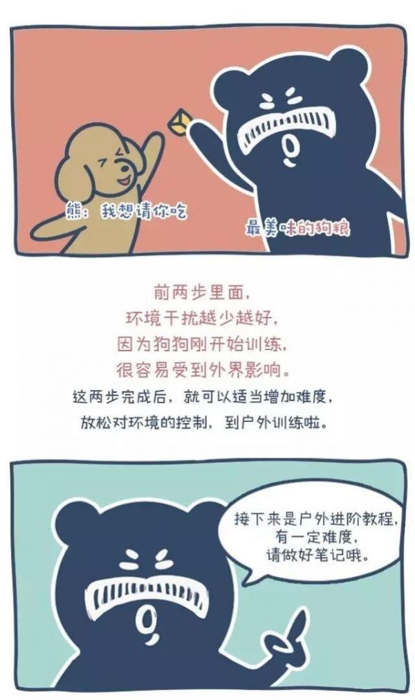 狗出门就乱跑叫不回来怎么办?一篇漫画教你如何正确训练