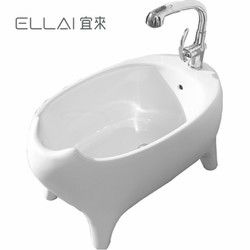 宜来宝宝洗澡盆浴缸宠物迷你浴缸泰迪狗狗洗澡陶瓷小型浴缸陶瓷盆
