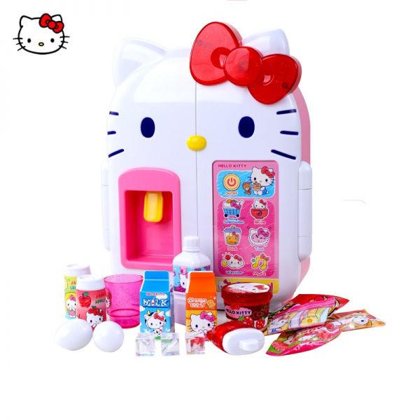 瑞华行HelloKitty 造型小冰箱儿童玩具女孩过家家做饭情景仿真生日礼物 造型小冰箱