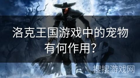 洛克王国游戏中的宠物有何作用？