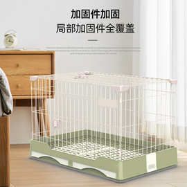 大型狗笼带厕所家用宠物笼子大号双抽屉中型犬别墅室内狗笼子批发