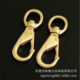 纯铜万向钩扣 旋转箱包铜狗扣 宠物马具五金黄铜挂钩财布钩扣批发