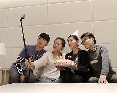 使用连杆拍摄