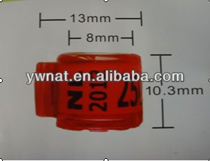 新型塑料识别宠物脚环，鸟环/鹦鹉环/猪环，鸟环