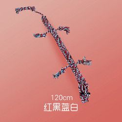 Hoopet 狗狗玩具耐咬狗咬绳磨牙绳结金毛哈士奇大型犬幼犬磨牙棒训练器材 红白黑蓝蜥蜴绵绳