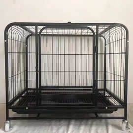 加厚加粗方管狗笼大型中小型犬金毛加粗铁笼可折叠狗屋宠物窝