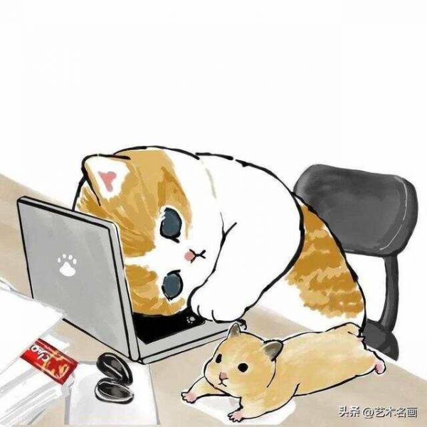 温馨而虐心的软萌猫咪|日本插画师mofu_sand作品欣赏