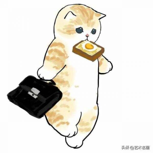 温馨而虐心的软萌猫咪|日本插画师mofu_sand作品欣赏