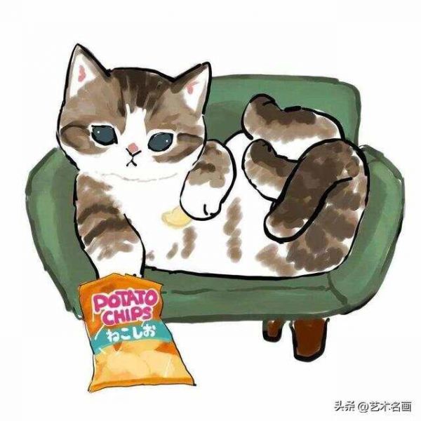 温馨而虐心的软萌猫咪|日本插画师mofu_sand作品欣赏