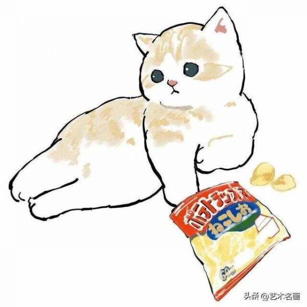 温馨而虐心的软萌猫咪|日本插画师mofu_sand作品欣赏
