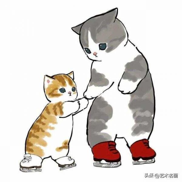 温馨而虐心的软萌猫咪|日本插画师mofu_sand作品欣赏
