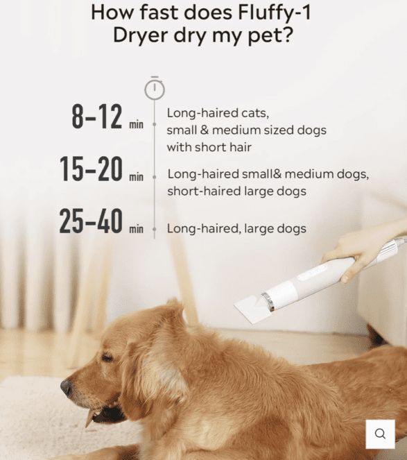 安全便携式 Uahpets 宠物烘干机