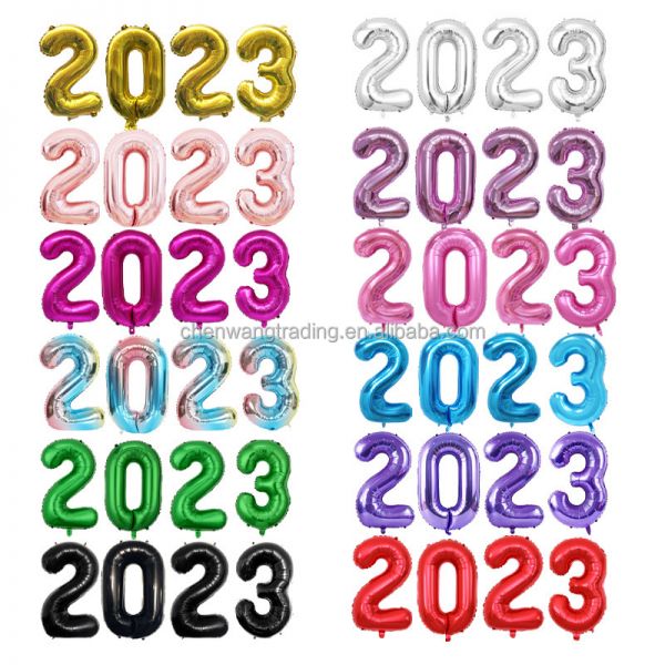 4件Navidad 2025 40英寸数字箔气球数字气球圣诞装饰品庆祝新年快乐2025气球