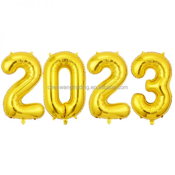 4件Navidad 2025 40英寸数字箔气球数字气球圣诞装饰品庆祝新年快乐2025气球