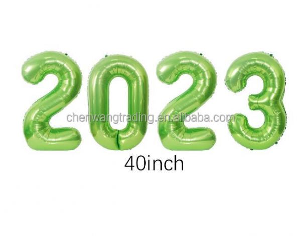 4件Navidad 2025 40英寸数字箔气球数字气球圣诞装饰品庆祝新年快乐2025气球