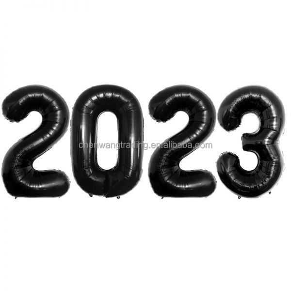 4件Navidad 2025 40英寸数字箔气球数字气球圣诞装饰品庆祝新年快乐2025气球