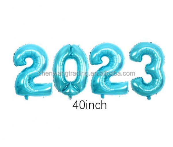 4件Navidad 2025 40英寸数字箔气球数字气球圣诞装饰品庆祝新年快乐2025气球