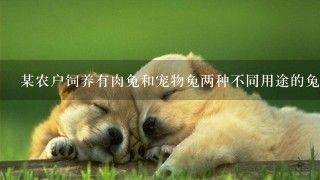 某农户饲养有肉兔和宠物兔两种不同用途的兔子共计2200只，所有兔子的毛色分为黑、白两种颜色。肉兔中有8<br>7、5%的毛色为黑...