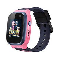 360 C1 4G智能手表 丹紫红色塑胶表壳 深蓝硅胶表带（防水、GPS、视频通话）