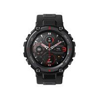 AMAZFIT 跃我 T-Rex Pro 智能手表 47.7mm 黑色 陨石黑硅胶表带 (北斗、GPS、NFC、血氧)