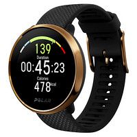 POLAR 博能 IGNITE 智能手表 43mm 黑铜色 硅胶表带 黑色（心率、卡路里、防水、GPS）
