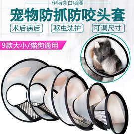 伊丽莎白圈 宠物头套防护罩狗狗美容罩洗澡犬猫防抓挠伊丽沙白圈