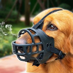 Huan Chong 欢宠网 狗狗嘴套宠物狗口罩安全防咬防叫嘴罩大中小型犬止吠器防乱吃宠物金毛狗罩狗套3号建议20-40斤左右