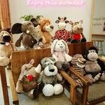 丛林动物世界宠物馆长颈鹿大象猴子老虎小羊毛绒玩具批发活动娃娃