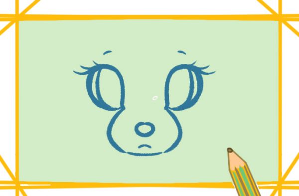 可爱的小狮子简笔画原创教程步骤图