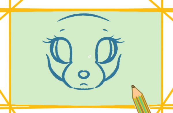 可爱的小狮子简笔画原创教程步骤图