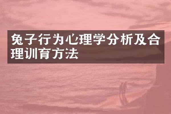 兔子行为心理学分析及合理训育方法