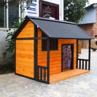 实木狗屋户外防雨室外宠物狗窝冬季保暖狗房子大型犬犬舍木质狗笼