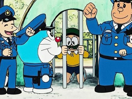哆啦a梦:蓝胖子成了警察,大雄成了小偷,到底是哪边会赢? #哆啦a梦新番 #哆啦a梦 #大雄 #动画解说