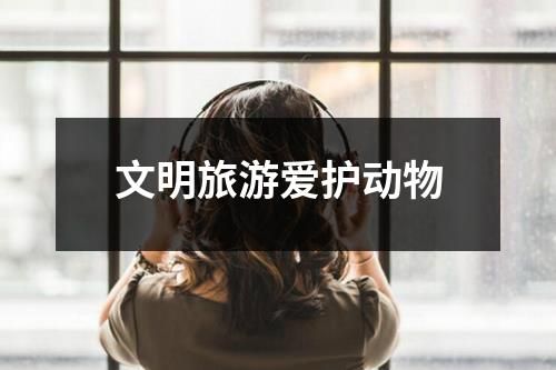 文明旅游爱护动物