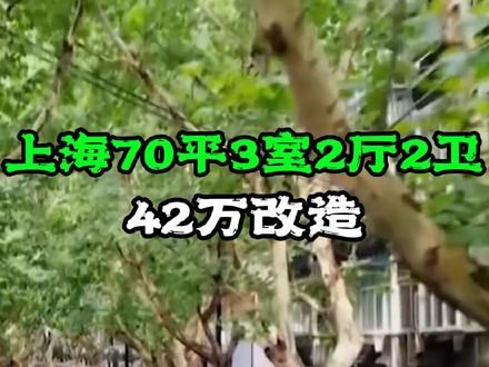 上海老洋房,70平居然有3室两厅两卫,改造费仅40万?#改造前vs改造后 #老房改造 #设计