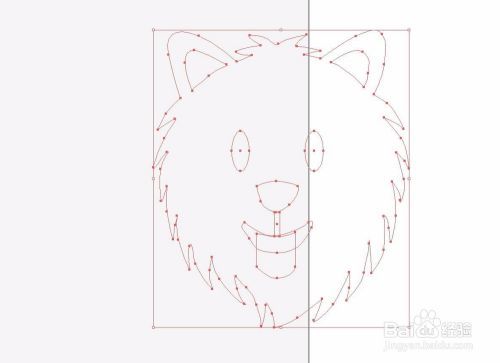宠物狗头像矢量图片绘制
