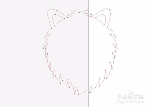 宠物狗头像矢量图片绘制