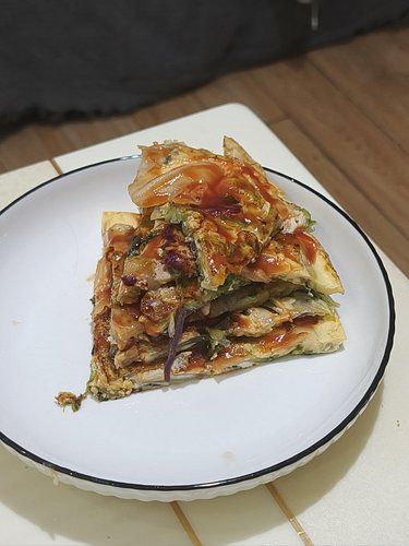 做蔬菜蛋饼最成功的一次
