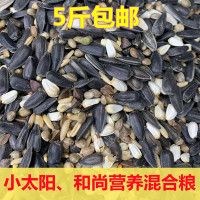 小太金太蓝绿胖子 亚历中型鹦鹉带壳五合一鸟粮食饲料1件=5斤包邮