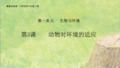 六年级下册科学《动物对环境的适应》粤教版