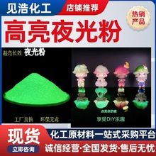 厂家批发彩色夜光粉12色长效高亮diy美甲发光粉工艺品水油性夜光