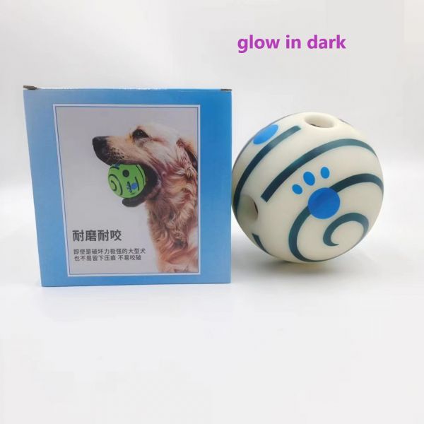 Funny interactive dog toy Wag giggle dog rolling ball with sound pet chew play toys